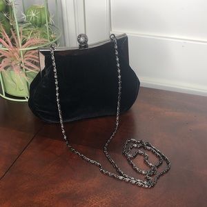 Hilliard & Hanson Black Velvet Bag